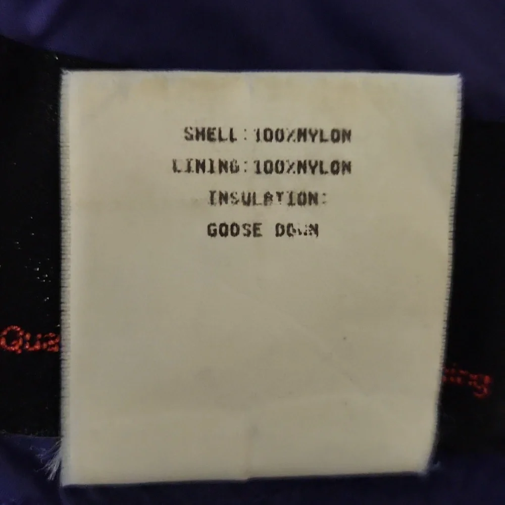 REI Vintage Goose Down Quilted Puffer Jacket Purple Size Large - Picture 9 of 13